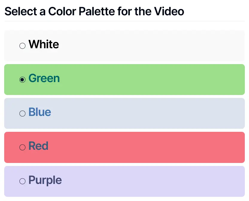 kineticx color change option